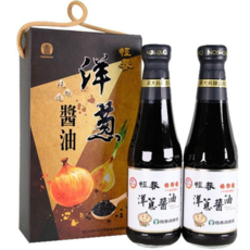 恆春鎮農會 恆春洋蔥醬油禮盒 (非基因改造 古法釀造 禮盒包裝), 1個, 330ml