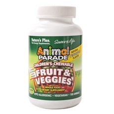NaturesPlus 天然佳 兒童蔬果咀嚼錠, 180入, 1個, 180顆
