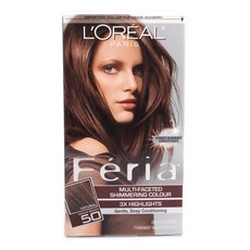 L'OREAL PARIS 巴黎萊雅 Féria長效染髮劑, 1盒, Medium Brown