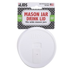 iLIDS 適合梅森罐飲料蓋寬, 白色的, 1個