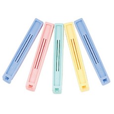 簡單樂活 BI-5713 食品袋口夾5入組 食物保鮮密封防潮封口夾, 如圖, 50個