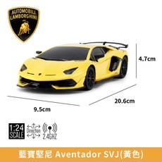 星輝 RASTAR 原廠授權 1:24 遙控車 法拉利 藍寶堅尼 超跑模型, 黃色/藍色