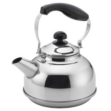 YOSHIKAWA 吉川 不鏽鋼精巧笛音壺, 1個, 銀, 1.5L