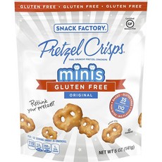 零食工廠椒鹽捲餅脆餅乾迷你無麩質原味, 1個, 141g