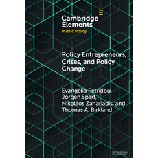 (英文圖書) Policy Entrepreneurs Crises and Policy Change 精裝版, Cambridge University Press, 英文