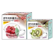 FUKOO 玻璃量杯 耐熱玻璃刻度量杯