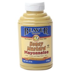 BEAVER BRAND 蜂蜜芥末蛋黃醬, 1個, 340克