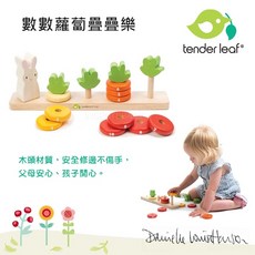 Tender Leaf 美國品牌 數數蘿蔔疊疊樂 木質玩具 兒童益智玩具 堆疊積木
