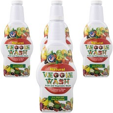Veggie Wash 蔬菜水果清潔劑, 4個, 946ml