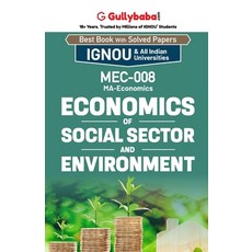 (英文圖書) MEC-08 Economics of Social Sector and Environment 平裝版, Gullybaba Publishing House ..., 英文