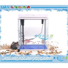 【魚店亂亂賣】Mr.Aqua小彎角32cm上部過濾ㄇ型LED玻璃套缸MS-320M白色(可調光)水族先生JAD, 白色