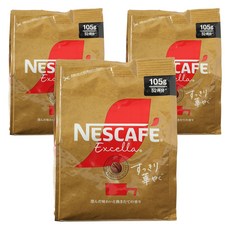 NESCAFE 雀巢咖啡 Excella清爽華麗即溶咖啡, 105g, 3個, 1入