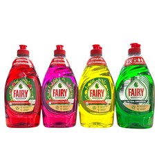 FAIRY 高效能洗碗精 原味(綠)/檸檬(黃)/石榴(紅)/茉莉花(粉), 1瓶, 450ml