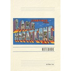 (英文圖書) Vintage Lined Notebook Greetings from Lake Hopatcong New Jersey 平裝版, Found Image Press, 英文