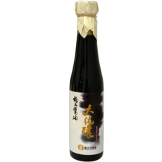 台中市農會 大純釀黑豆極品醬油 - 古法釀造，天然健康，台灣在地黑豆, 1個, 400ml