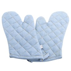 now DESIGNS 經典款印花烤箱手套 2入, 1個, 淺色牛仔布