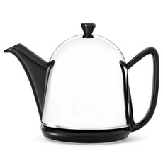 Bredemeijer 陶瓷茶壺, 黑色+不鏽鋼色