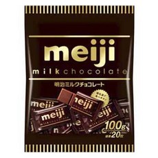 meiji 明治 袋裝牛奶巧克力 20包入, 1個, 100g