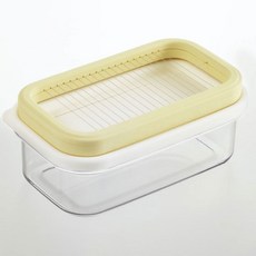 AKEBONO 曙產業 優質奶油分切盒, 1個, 白+黃