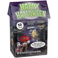 MARS 瑪氏 黑暗中的萬聖節快樂糖果 559.9g, 1個, M&MS+運動鞋+銀河+吃喝玩樂
