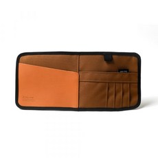 點子包【icleaxbag】第二代車用遮陽板收納套 真皮收納袋 卡片停車單收納 台灣製造, 芥末黃