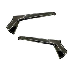 小鳥的店 Corolla Cross 2021-25 後視鏡飾條 黑鈦 卡夢碳纖 不鏽鋼 鏡蓋護條 含GR版 配件改裝, 1個, 通用車型