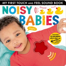 (英文圖書)Noisy Babies: Includes Six Sounds! Board Books, Tiger Tales, 英文, 硬頁書