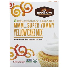 madhava NATURALLY SWEET 超級亞米黃色蛋糕粉, 1個, 432克