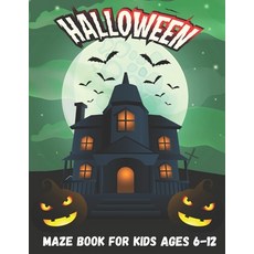 (英文圖書) Halloween Maze Book for Kids Ages 6-12 平裝版, Independently Published, 英文