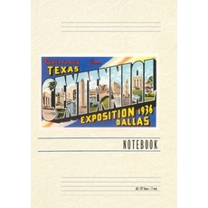 (英文圖書) Vintage Lined Notebook Greetings from Texas Centennial 1936 平裝版, Found Image Press, 英文
