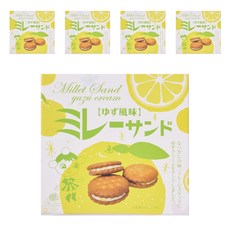 MonPlaisir 夾心小圓餅 柚子口味 5包入, 5個