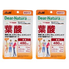 Asahi 朝日 Dear Natura Style葉酸&鐵&鈣錠, 2包, 60顆