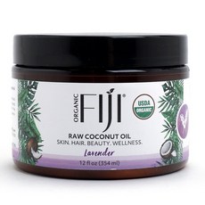 Organic Fiji 薰衣草椰子油身體乳, 1入, 354ml