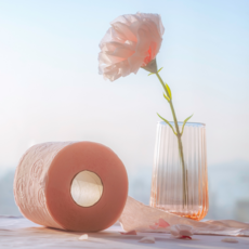 Renova 粉紅櫻花玫瑰乳液滾筒卷紙 (4卷入), 1串, 4捲, 2300cm