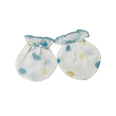 Vivibaby 粉彩泡泡紗布手套 嬰兒防抓手套 新生兒適用 柔軟親膚 吸濕透氣