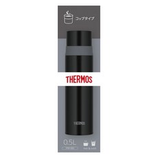 THERMOS 膳魔師 不鏽鋼杯蓋保溫瓶 FFM-502, 1個, 石黑色
