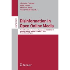 (英文圖書) Disinformation in Open Online Media: First Multidisciplinary International Symposium Misdoom... 平裝版, Springer, 英文