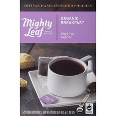 mighty Leaf 草本茶包, Breakfast Black Tea, 2.7g, 15包, 1盒