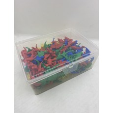 USL遊思樂 恐龍模型(8形4色 128pcs) 操作盒