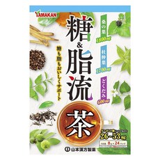 YAMAKAN 山本漢方 糖&脂流茶, 8g, 1盒, 24包