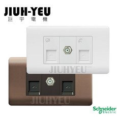 Schneider Electric 施耐德 ZENcelo 電視電話網路插座