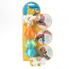 jw 橡膠球寵物繩結玩具 L號, 1個, 混色