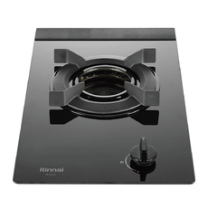 林內Rinnai RB-N1201G(B) 檯面式單口爐，易清潔玻璃檯面，內焰爐頭, 市區天然氣 (NG-1) / 桶裝瓦斯 (LPG)
