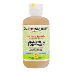 CALIFORNIA BABY 加州寶寶 2合1兒童洗髮沐浴露 茶樹&薰衣草香, 1瓶, 251ml