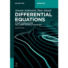 (英文圖書) Differential Equations: A First Course on Ode and a Brief Introduction to Pde 平裝版, de Gruyter, 英文