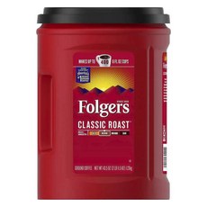 Folgers 經典烘焙研磨咖啡, 1.23kg, 1罐