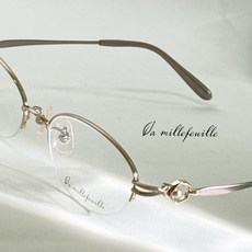 La millefeuille 日本拉米勒 純鈦眼鏡框 氣質淑女款 鈦金屬女生眼鏡 附原廠盒