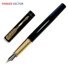 派克PARKER VECTOR 威雅 黑桿金夾 鋼筆 - 經典設計，書寫流暢，展現個人品味, 詳見包裝