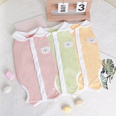 【WAWA】CP娃娃領寵物術後防舔衣 術後衣服 術後服飾 護肚衣, 粉紅色