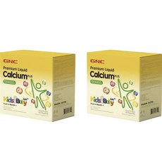 GNC 健安喜 優質兒童液體鈣加袋裝 30 包, 2個, 450ml